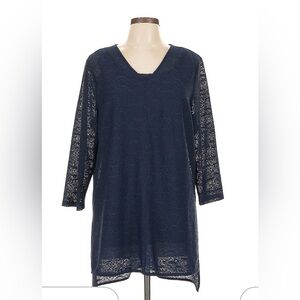 Alfani Deep Blue Lace Dress